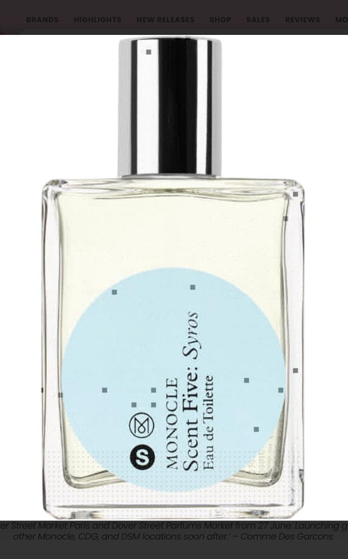Monocle Scent Five: Syros Comme des Garcons — аромат