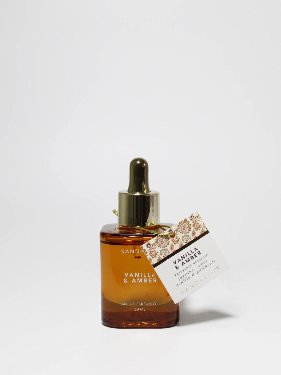 Vanilla & Amber Oil Perfume Sand + Fog — аромат