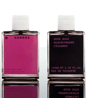 Rose Wood Blackcurrant Cyclamen Korres — аромат